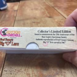 Fred C Young Crankbait Creator Big O Lure Boxed Lure - Thumbnail 2