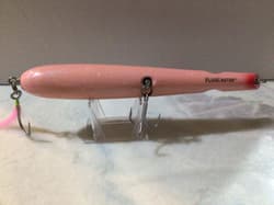 Plugcaster Pencil Poppers. Lot of 3. Saltwater Lures. Pink. New & Used. - Thumbnail 3