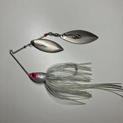 OSP High Pitcher MAX white spinnerbait by Namiki and Kawamura, Beeble - Thumbnail 1