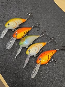 (5) Strike King Gravel Dawg 8 Rattle Crankbait Fishing Lures Lot Of 5 - Thumbnail 5