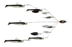 Fishing Vault Fully Rigged 5 Arms 8 Bladed Umbrella Rig Bass Lure W/Swim Baits - Thumbnail 2