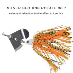 5Pcs Fishing Lures Spinner Baits Buzzbait Freshwater Saltwater Spinner Baits - Thumbnail 3