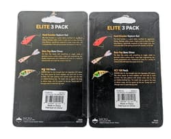 (Set of 2) Booyah Elite 3 Pack Hardbait Fishing Lure Kits 6 Lures In Set New  - Thumbnail 9