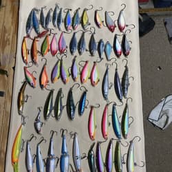 Giant Bundle of 55 Rapala X-Rap Jerkbaits - Top water Awesome Colors and Sizes! - Thumbnail 1