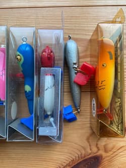 Hatleys Zodiac Lure Set, Vintage 1994, Wooden Balsa, Missing Dog Case - Thumbnail 9
