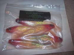 Chesapeake Bay Lure Red Eye Shad 7" Baitfish Umbrella Rig Striper Musky Pike - Thumbnail 2