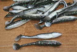 3.5" Swim Minnow Eufaula Special Paddle Tail Swimbait Trailer for A Rig 50 pack  - Thumbnail 4