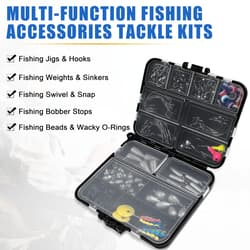 Fishing Accessories Fishing Tackle Box with Tackle Included Fishing Hooks Bob... - Thumbnail 3