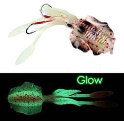 2PCS Soft Silicone Jig Fishing Lure Glow Hook 60g Worm Swimbait Saltwater Bait - Thumbnail 4