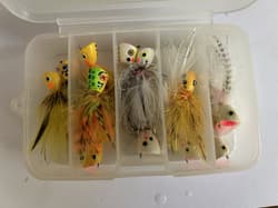 Custom Fly Fishing poppers tied by Dave Whitlock - Thumbnail 1