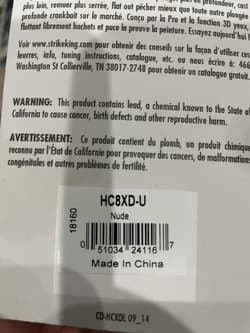 2X Strike King Crankbait HC8XD-U Nude Clear Unpainted Extra Deep Diving Lure - Thumbnail 2