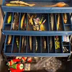 Bass Fishing Tackle Box: Jitterbugs, Rapalas, Crank Baits, Spoons Swim Baits + - Thumbnail 5