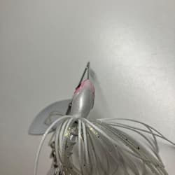 OSP High Pitcher MAX white spinnerbait by Namiki and Kawamura, Beeble - Thumbnail 6