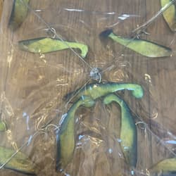 Umbrella Rig 4 Arm 11” With 6” Shad (9)  Chartr. Blue 8/0 Hook Mustad New In Pkg - Thumbnail 7