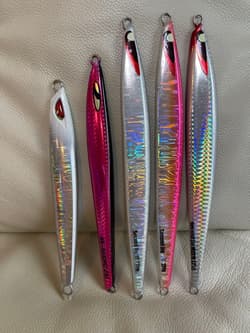 Blue Fish Jig Set 200g saltiga, shout, guntetsu, & used for sea fishing - Thumbnail 3