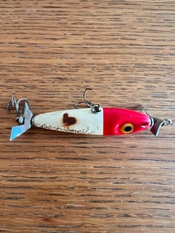 W Swisher Wood RH Topwater Double Buzzbait Lure 10cm Balsa Used - Thumbnail 4