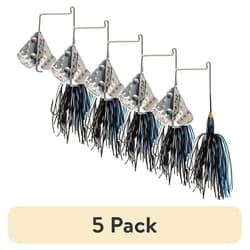 5 Pack Mini Buzz King Buzzbait Lure 316BM-76 Diamond Dust 3 Blade Prop New - Thumbnail 2