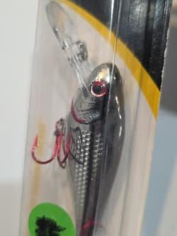Lot of 3- Lindy Wally Shad 2.5" Blu, Firetiger, Silver Blk 1/3oz Bass Crankbait  - Thumbnail 3