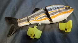 Dreamer UG I Handmade 21cm Soft Swimbait with Rubber Tail & Fin, Slow Float, 2/0 - Thumbnail 2