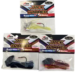 Lot Of 3 Z-Man Evergreen Jack Hammer Chatterbait 3/8 Oz Color #14, 02, & 06 NEW - Thumbnail 1