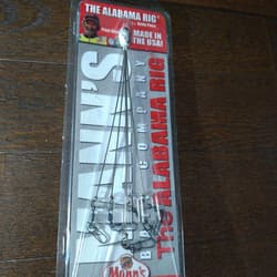 Alabama Rig Mann's USA Unused Pearl Bass Largemouth Ringtone Lure - Thumbnail 2