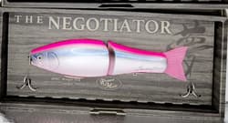 LIMITED Roman Made Negotiator Japan Glide wood swimbait rare lure NIP handmade 2 - Thumbnail 1