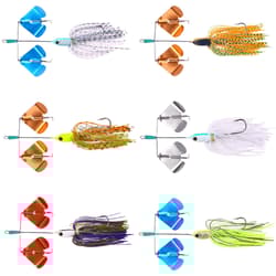 6PCS Spinner Bait Fishing Lures Jig Head Spoon Metal 3/4oz Buzzbait Blade Tackle - Thumbnail 1
