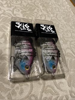 3:16 Lure Co. Swimbait 5 FS Gill Lot Of 2-(1) SS/(1)F BaitWorks Custom Color - Thumbnail 12