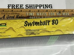 SPRO SWIMBAIT 80 Floater 8" GHOST AYU COLOR SSB80Z1FGA NIP FISHING LURE - Thumbnail 2