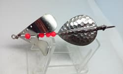 Vtg BUZZ Buzzspoon/Buzzbait Hammered nickel 1/2 Topwater Surface Buzz Bait Lure - Thumbnail 1