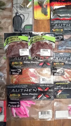 20 Bass Fishing Lures Lot Soft Plastics Jigs Buzzbait Googan Squad Jackall Senko - Thumbnail 6