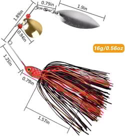 Multicolor Buzzbait Spinnerbait Kit - Perfect for -Round Fishing Adventures - Thumbnail 6