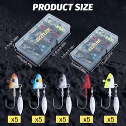 Goture Swimbait Jig Heads, Colored Lead Jig Head Hooks for Freshwater Saltwat... - Thumbnail 5