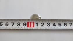 Lure blades, medium, set of 50, silver, 18mm x 13mm, Colorado blade, for metal - Thumbnail 3