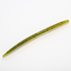 Bam Baits Senko Style Worm Soft Plastic Bait  4" black yellow 200 pack - Thumbnail 1