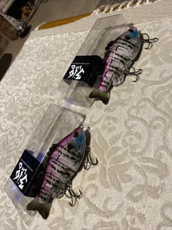 3:16 Lure Co. Swimbait 5 FS Gill Lot Of 2-(1) SS/(1)F BaitWorks Custom Color - Thumbnail 1