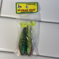 Creme Spoiler Shad 3" Swimbait FireTiger 2pk. - Thumbnail 4
