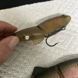 Original Rare Castaic Baits Platinum Series 8” Soft Jointed Trout Swimbait SS - Thumbnail 11