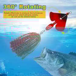 Fishing Buzzbait Lures Bass Spinnerbait Kit Buzz Bait Small, B- 6pcs - Thumbnail 5