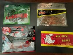 36 Packs of Soft Plastics for Bass - Variety of Brands, Colors, and Types. - Thumbnail 3
