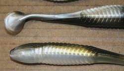 5" Swim Minnow Reel Shad Paddle Tail Swimbait Trailer for A Rig 50 pack Bulk Bag - Thumbnail 3