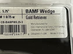 1-2 pk 13 Fishing Coalition Bait Co BAMF Wedge Swimbait Lures GOLDEN RETRIEVER - Thumbnail 4
