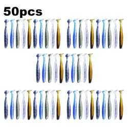 50Pcs Soft  Silicone Bait Wobbler Fishing  Fishing Accessories 5cm P3S43701 - Thumbnail 5