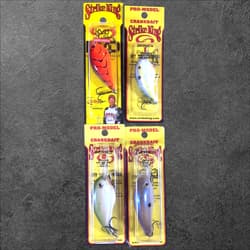 Strike King Crankbait Lot Of 4 Unique Lures Hard Knock Deep Dive Mix *READ DESC* - Thumbnail 1