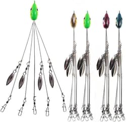 4Pack Premium18G 5 Arm Alabama Rig Head Umbrella Fishing Group Lures Bass Swimmi - Thumbnail 9