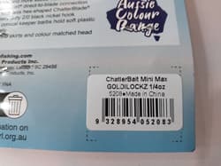 ZMan Chatterbait Mini Max 1/4oz Goldlockz Fishing Lure - Thumbnail 5