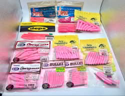 Pink Lure Set Gary Yamamoto Deps One Up Shad - Thumbnail 1