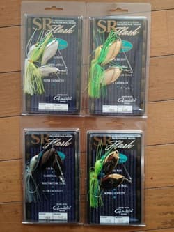 Evergreen SR FLASH Spinnerbait 1/2 & 3/4 Pack of 4 New Unused - Thumbnail 1