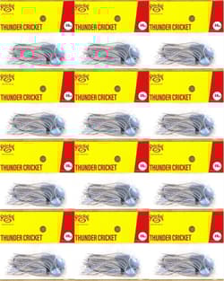 (12) Strike King 5/8 Oz Thunder Cricket Bladed Vibrating Jigs Blue Glimmer New - Thumbnail 1