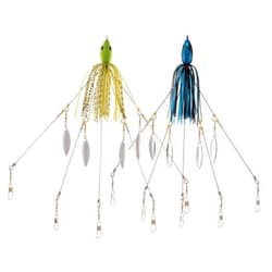 5 Arms Alabama Umbrella Rig Fishing Bass Kit Fishing Lures 2pcs（blue+green）） - Thumbnail 1